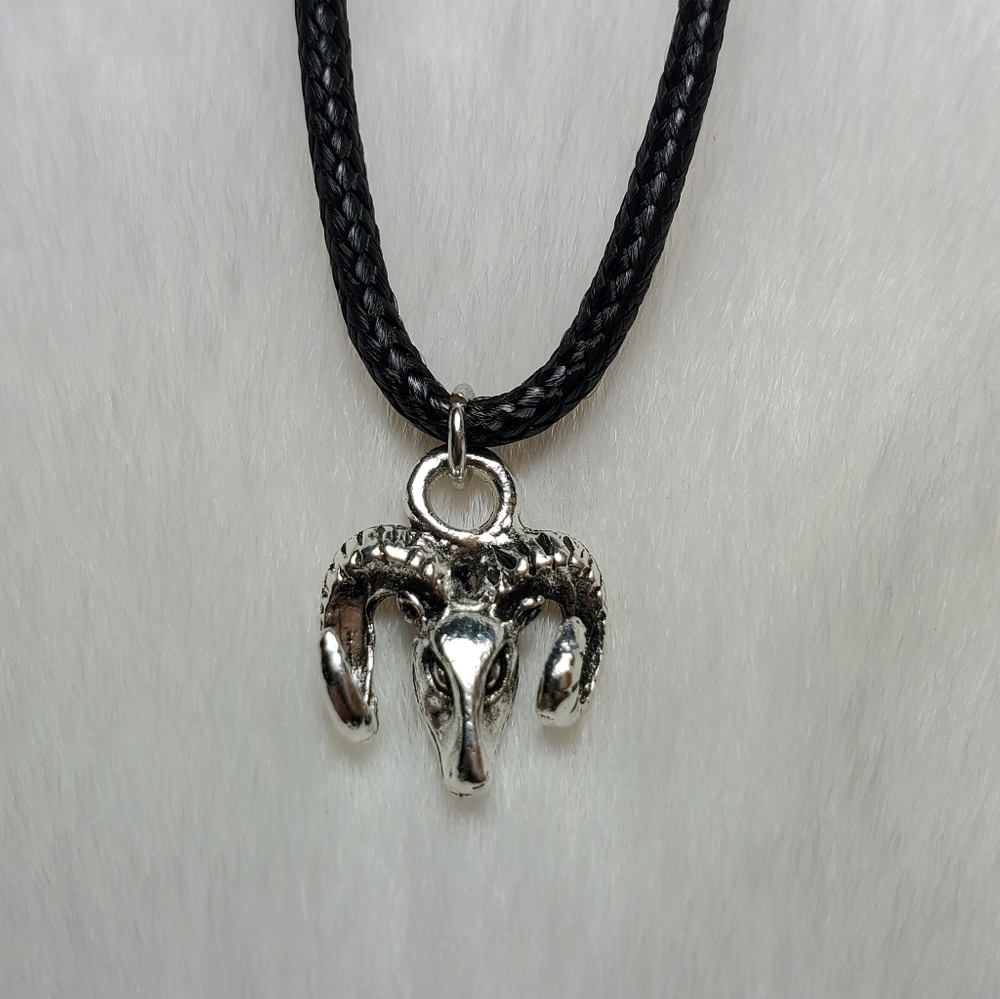 Tiny ram sheep necklace